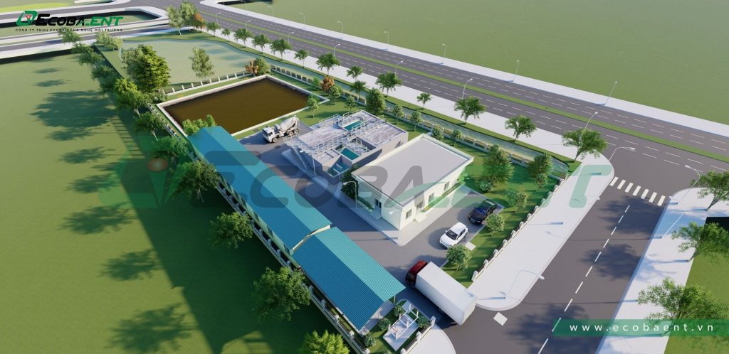 The centralized wastewater treatment plant for Nham Son Industrial cluster