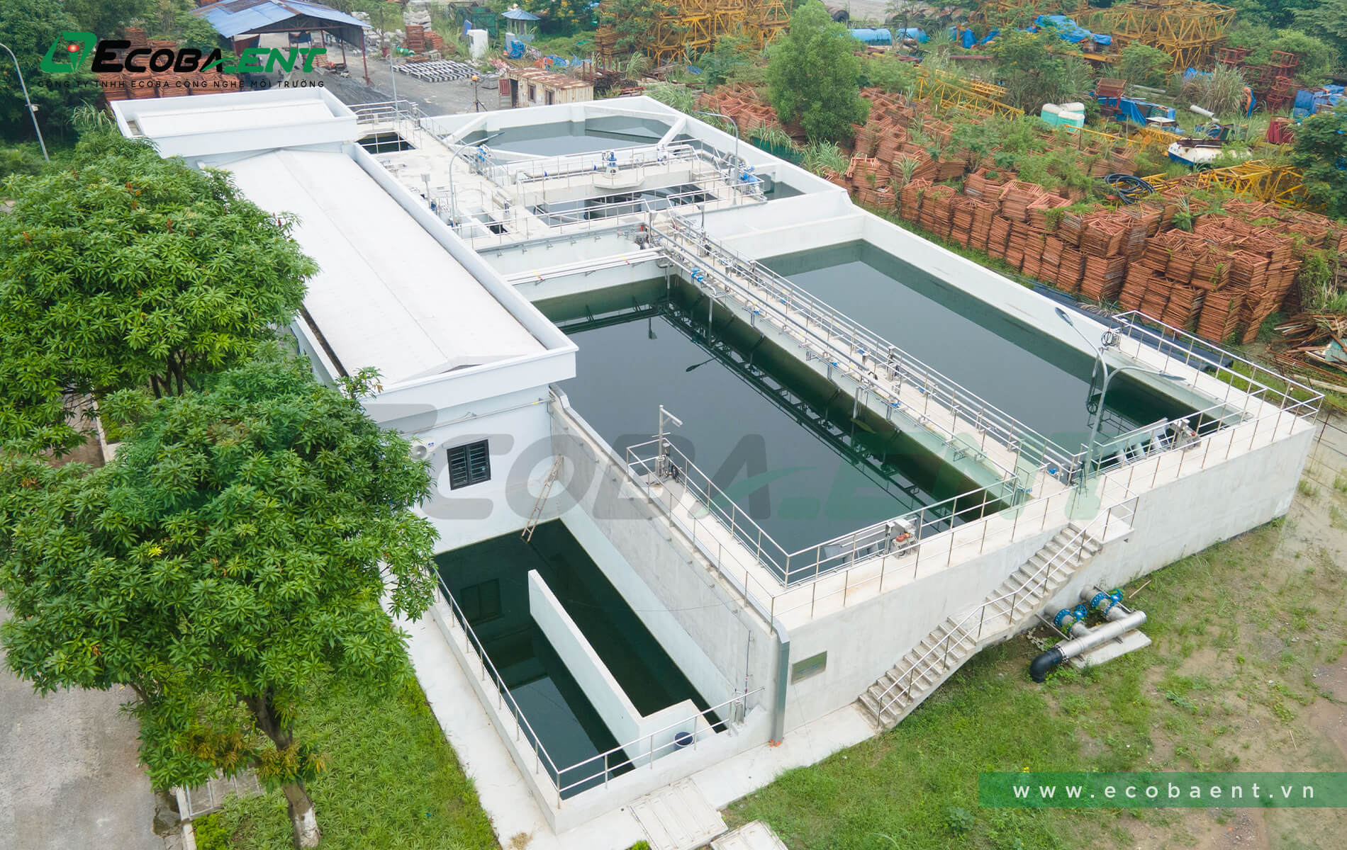 The centralized wastewater treatment plant for Pho Noi A industrial park