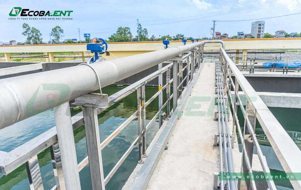 The centralized wastewater treatment plant for My Thuan Industrial Park